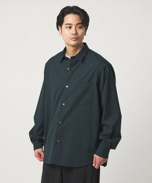 green label relaxing / グリーンレーベル リラクシング シャツ・ブラウス | ウォッシャブル トロ ジャストルーズ シャツ -ストレッチ- | 詳細11