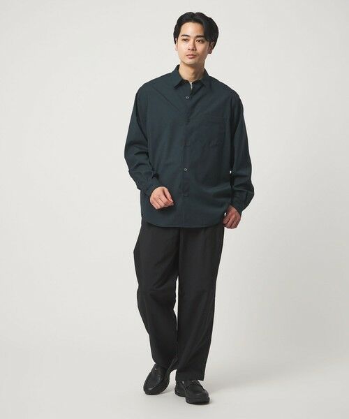 green label relaxing / グリーンレーベル リラクシング シャツ・ブラウス | ウォッシャブル トロ ジャストルーズ シャツ -ストレッチ- | 詳細12