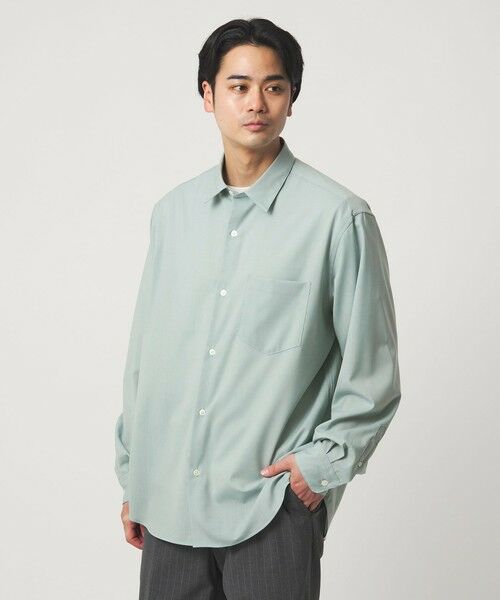green label relaxing / グリーンレーベル リラクシング シャツ・ブラウス | ウォッシャブル トロ ジャストルーズ シャツ -ストレッチ- | 詳細26