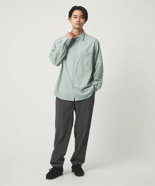 green label relaxing / グリーンレーベル リラクシング シャツ・ブラウス | ウォッシャブル トロ ジャストルーズ シャツ -ストレッチ- | 詳細27