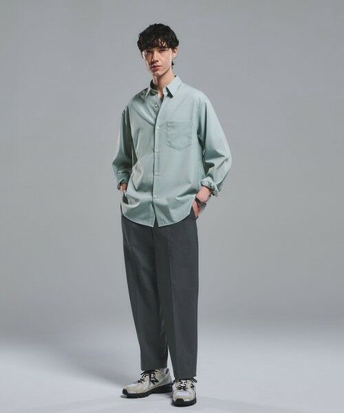 green label relaxing / グリーンレーベル リラクシング シャツ・ブラウス | ウォッシャブル トロ ジャストルーズ シャツ -ストレッチ- | 詳細25