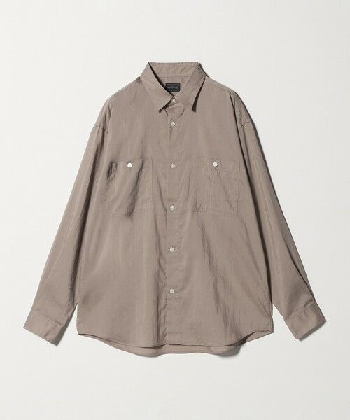 green label relaxing / グリーンレーベル リラクシング シャツ・ブラウス | レーヨンナイロン ワッシャー ダブルパッチポケット レギュラーカラー シャツ | 詳細7