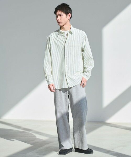 green label relaxing / グリーンレーベル リラクシング シャツ・ブラウス | ウォッシャブル トロ パターン ジャストルーズ シャツ -ストレッチ- | 詳細2