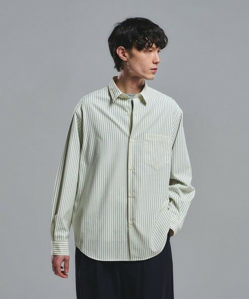 green label relaxing / グリーンレーベル リラクシング シャツ・ブラウス | ウォッシャブル トロ パターン ジャストルーズ シャツ -ストレッチ- | 詳細4