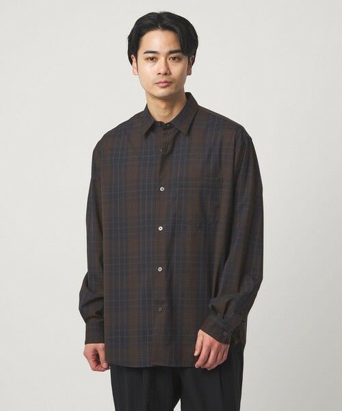 green label relaxing / グリーンレーベル リラクシング シャツ・ブラウス | ウォッシャブル トロ パターン ジャストルーズ シャツ -ストレッチ- | 詳細29