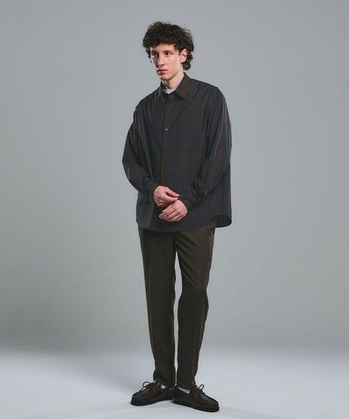 green label relaxing / グリーンレーベル リラクシング シャツ・ブラウス | ウォッシャブル トロ パターン ジャストルーズ シャツ -ストレッチ- | 詳細26