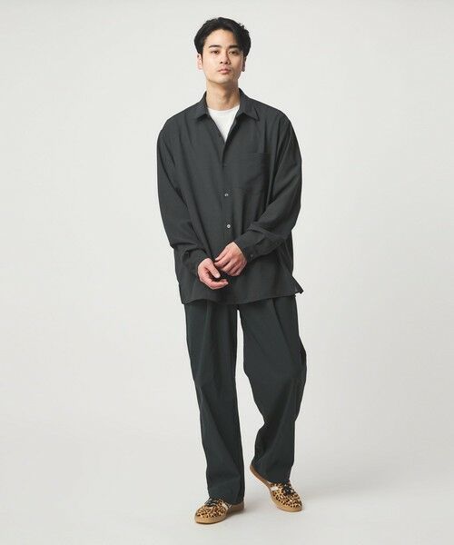 green label relaxing / グリーンレーベル リラクシング シャツ・ブラウス | ワッシャー ポプリン ボックス シャツ | 詳細1