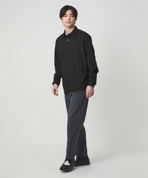 green label relaxing / グリーンレーベル リラクシング シャツ・ブラウス | 【WEB限定】JUST fit ウールライク シャツ -横ストレッチ- | 詳細1