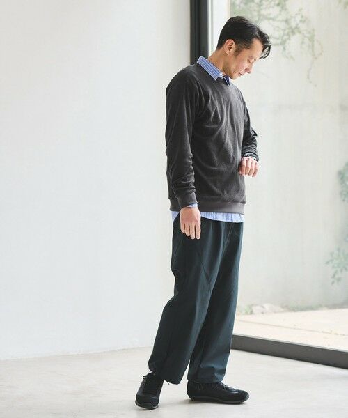 green label relaxing / グリーンレーベル リラクシング カットソー | メランジ パイル クルーネック カットソー | 詳細12