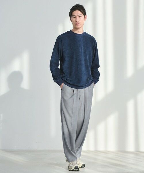 green label relaxing / グリーンレーベル リラクシング カットソー | メランジ パイル クルーネック カットソー | 詳細16