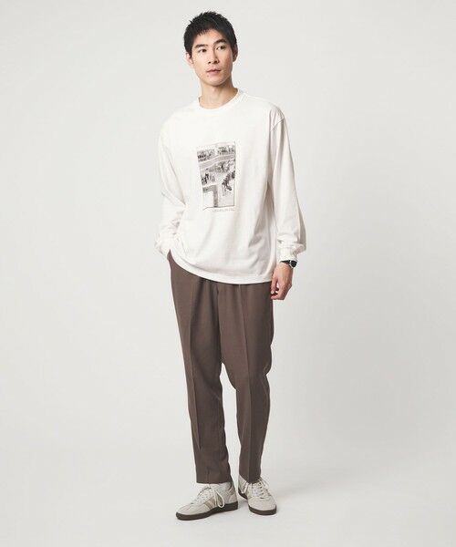 green label relaxing / グリーンレーベル リラクシング カットソー | 【別注】＜Filphies＞ニューヨーク フォト 長袖 Tシャツ | 詳細29