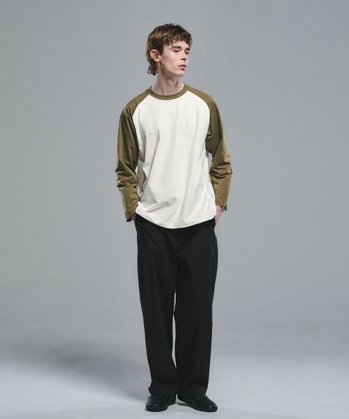 green label relaxing / グリーンレーベル リラクシング カットソー | 【別注】＜DAIWA＞GLR 合繊 ラグラン Tシャツ | 詳細1