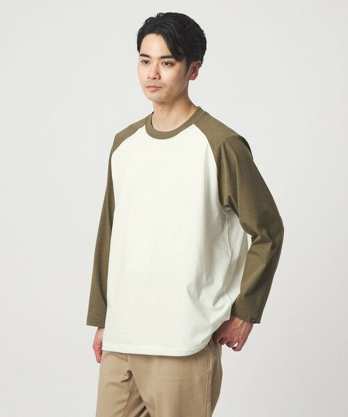 green label relaxing / グリーンレーベル リラクシング カットソー | 【別注】＜DAIWA＞GLR 合繊 ラグラン Tシャツ | 詳細2