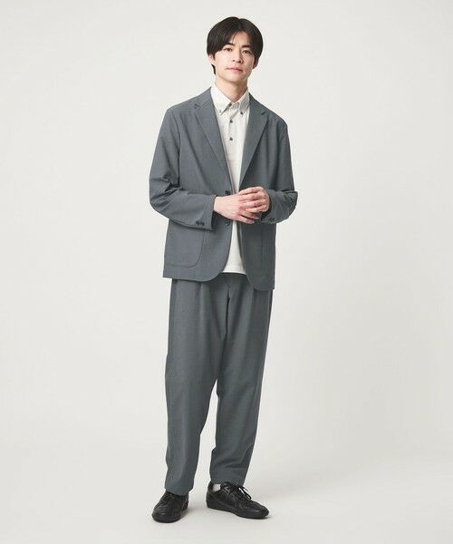 green label relaxing / グリーンレーベル リラクシング その他パンツ | ワープ ニット 1プリーツ ユーティリティパンツ W2 イージーパンツ -ストレッチ・吸水速乾- | 詳細1