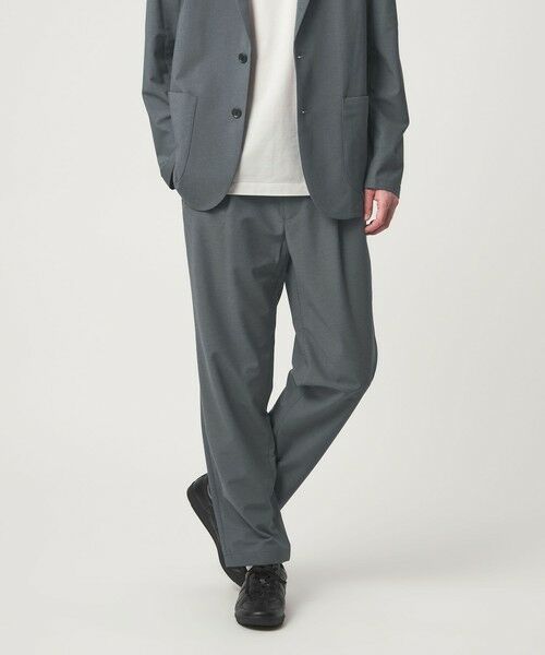 green label relaxing / グリーンレーベル リラクシング その他パンツ | ワープ ニット 1プリーツ ユーティリティパンツ W2 イージーパンツ -ストレッチ・吸水速乾- | 詳細2