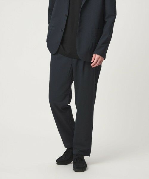 green label relaxing / グリーンレーベル リラクシング その他パンツ | ワープ ニット 1プリーツ ユーティリティパンツ W2 イージーパンツ -ストレッチ・吸水速乾- | 詳細25