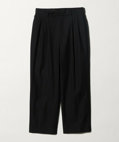 green label relaxing / グリーンレーベル リラクシング その他パンツ | FINE BASIC コットンナイロン ツイル 2プリーツ W4 ワイドスラックス | 詳細2