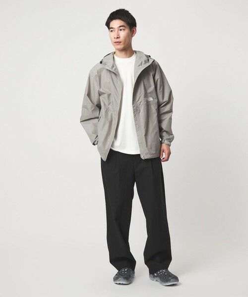 green label relaxing / グリーンレーベル リラクシング その他パンツ | FINE BASIC コットンナイロン ツイル 2プリーツ W4 ワイドスラックス | 詳細3