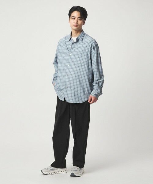 green label relaxing / グリーンレーベル リラクシング その他パンツ | リネンミックス W4 ワイド イージーパンツ -ストレッチ- | 詳細4