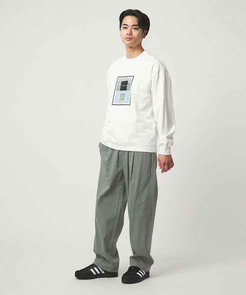 green label relaxing / グリーンレーベル リラクシング その他パンツ | リネンミックス W4 ワイド イージーパンツ -ストレッチ- | 詳細11