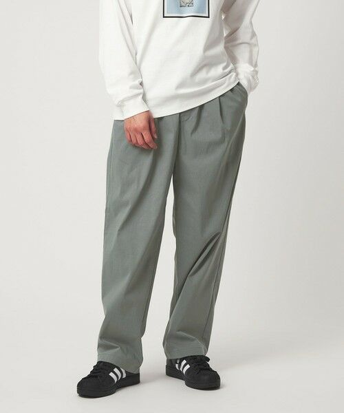 green label relaxing / グリーンレーベル リラクシング その他パンツ | リネンミックス W4 ワイド イージーパンツ -ストレッチ- | 詳細10