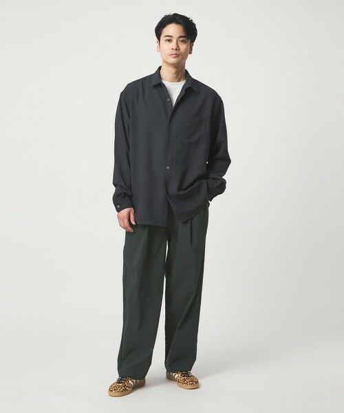 green label relaxing / グリーンレーベル リラクシング その他パンツ | リネンミックス W4 ワイド イージーパンツ -ストレッチ- | 詳細16