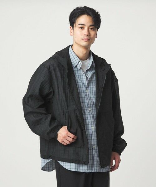 green label relaxing / グリーンレーベル リラクシング ブルゾン | シアー リップ ジップ パーカー | 詳細4