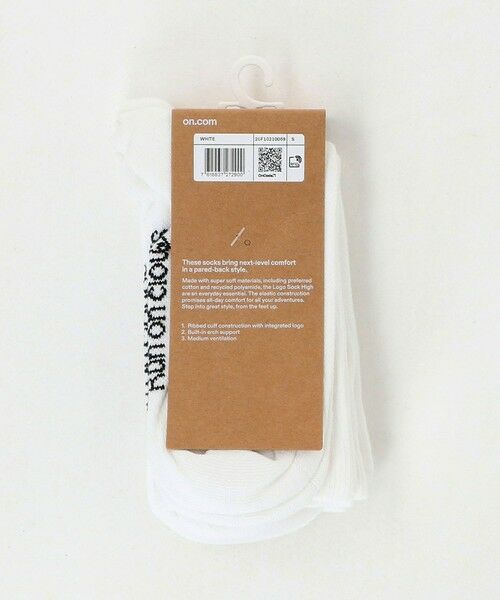 green label relaxing / グリーンレーベル リラクシング ソックス | ＜On＞LOGO SOCK HIGH 3パック ソックス | 詳細7