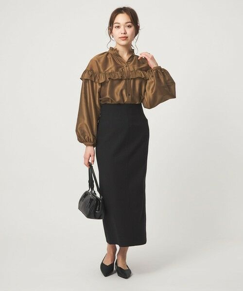 green label relaxing / グリーンレーベル リラクシング シャツ・ブラウス | カールマイヤー ヨーク フリル ブラウス マシンウォッシャブル 通気性 | 詳細2