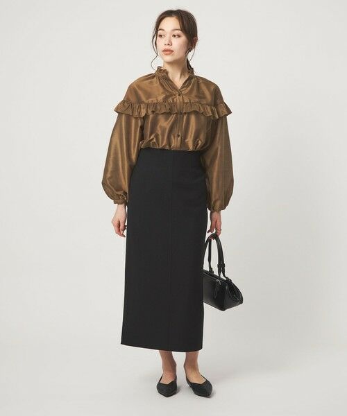 green label relaxing / グリーンレーベル リラクシング シャツ・ブラウス | カールマイヤー ヨーク フリル ブラウス マシンウォッシャブル 通気性 | 詳細3