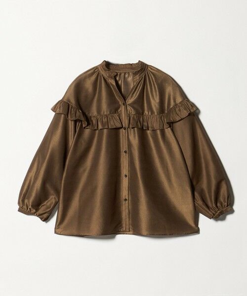 green label relaxing / グリーンレーベル リラクシング シャツ・ブラウス | カールマイヤー ヨーク フリル ブラウス マシンウォッシャブル 通気性 | 詳細5