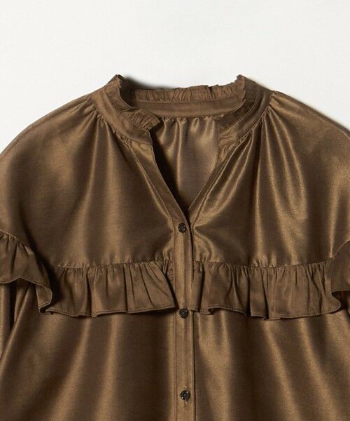 green label relaxing / グリーンレーベル リラクシング シャツ・ブラウス | カールマイヤー ヨーク フリル ブラウス マシンウォッシャブル 通気性 | 詳細7