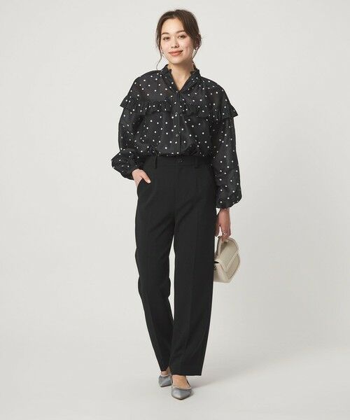 green label relaxing / グリーンレーベル リラクシング シャツ・ブラウス | カールマイヤー ヨーク フリル ブラウス マシンウォッシャブル 通気性 | 詳細29