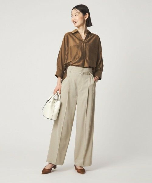 green label relaxing / グリーンレーベル リラクシング シャツ・ブラウス | カールマイヤー スキッパー ポケット シャツ マシンウォッシャブル 通気性 | 詳細3