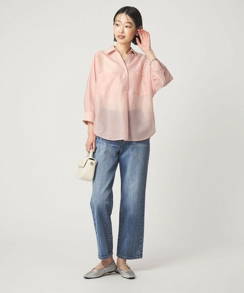 green label relaxing / グリーンレーベル リラクシング シャツ・ブラウス | カールマイヤー スキッパー ポケット シャツ マシンウォッシャブル 通気性 | 詳細11