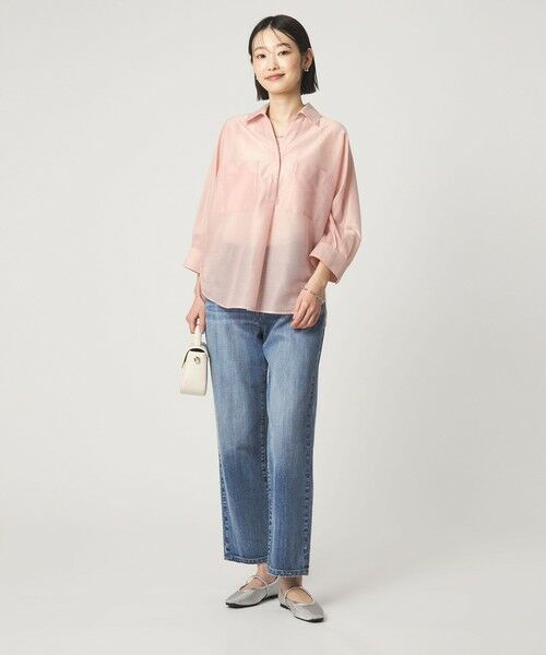 green label relaxing / グリーンレーベル リラクシング シャツ・ブラウス | カールマイヤー スキッパー ポケット シャツ マシンウォッシャブル 通気性 | 詳細12