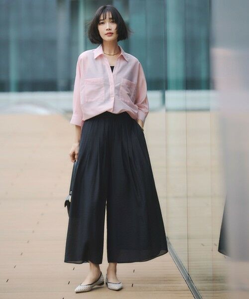 green label relaxing / グリーンレーベル リラクシング シャツ・ブラウス | カールマイヤー スキッパー ポケット シャツ マシンウォッシャブル 通気性 | 詳細6