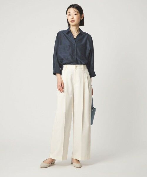 green label relaxing / グリーンレーベル リラクシング シャツ・ブラウス | カールマイヤー スキッパー ポケット シャツ マシンウォッシャブル 通気性 | 詳細15