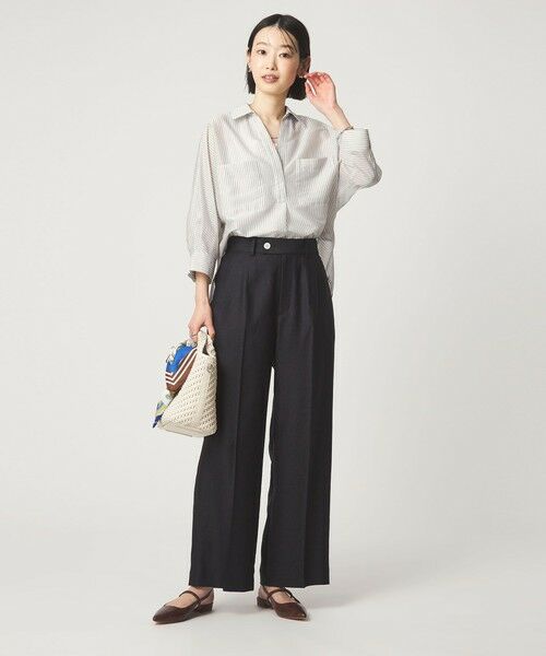 green label relaxing / グリーンレーベル リラクシング シャツ・ブラウス | カールマイヤー スキッパー ポケット シャツ マシンウォッシャブル 通気性 | 詳細25