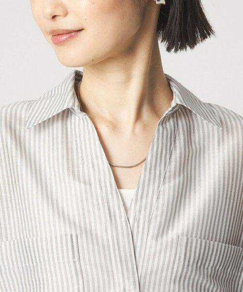 green label relaxing / グリーンレーベル リラクシング シャツ・ブラウス | カールマイヤー スキッパー ポケット シャツ マシンウォッシャブル 通気性 | 詳細29