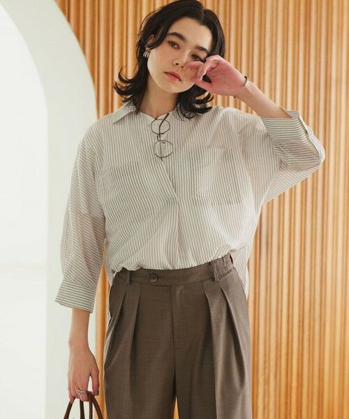 green label relaxing / グリーンレーベル リラクシング シャツ・ブラウス | カールマイヤー スキッパー ポケット シャツ マシンウォッシャブル 通気性 | 詳細19