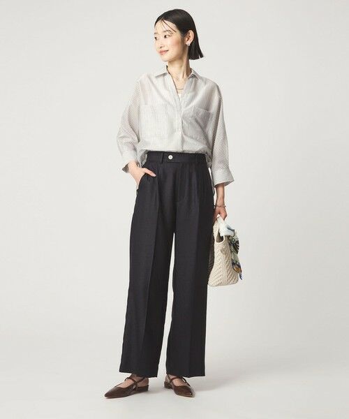 green label relaxing / グリーンレーベル リラクシング シャツ・ブラウス | カールマイヤー スキッパー ポケット シャツ マシンウォッシャブル 通気性 | 詳細23