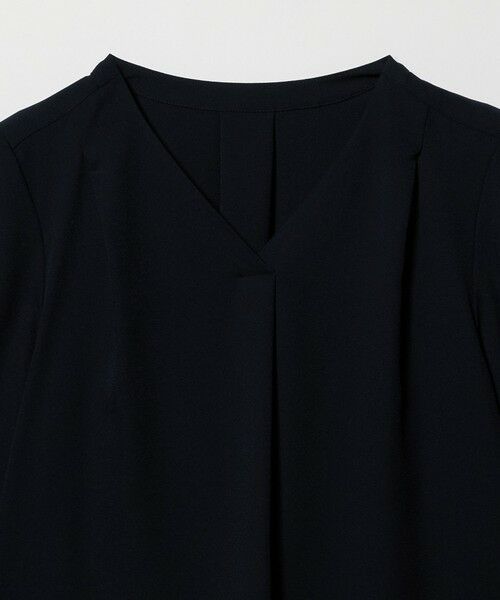 green label relaxing / グリーンレーベル リラクシング シャツ・ブラウス | Vネック 7分袖 ブラウス マシンウォッシャブル | 詳細15