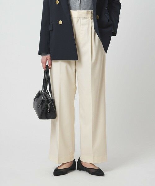 green label relaxing / グリーンレーベル リラクシング スラックス・ドレスパンツ | ［size SHORT/TALLあり］Daily Chic カバー ワイド パンツ | 詳細1