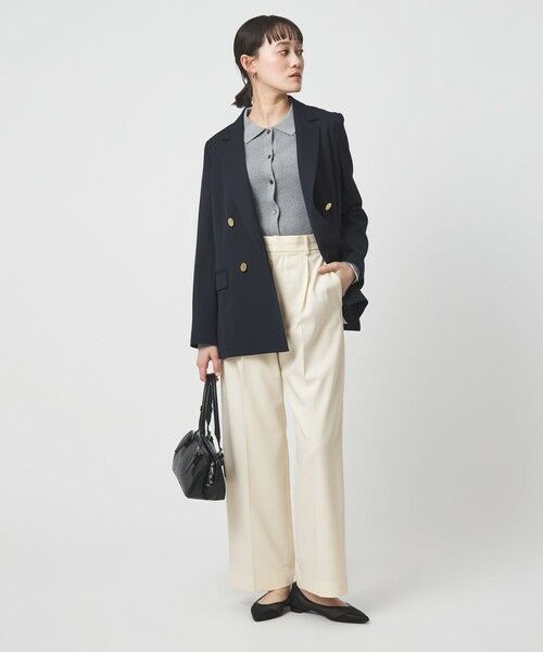 green label relaxing / グリーンレーベル リラクシング スラックス・ドレスパンツ | ［size SHORT/TALLあり］Daily Chic カバー ワイド パンツ | 詳細3