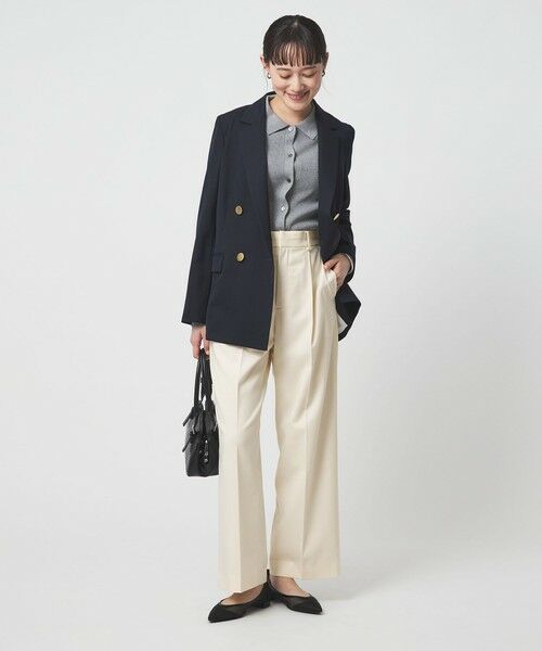 green label relaxing / グリーンレーベル リラクシング スラックス・ドレスパンツ | ［size SHORT/TALLあり］Daily Chic カバー ワイド パンツ | 詳細5