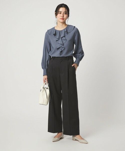 green label relaxing / グリーンレーベル リラクシング スラックス・ドレスパンツ | ［size SHORT/TALLあり］Daily Chic カバー ワイド パンツ | 詳細11