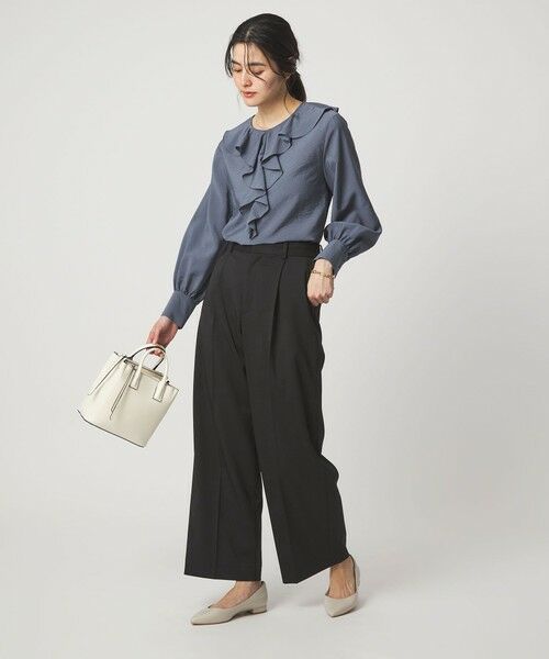 green label relaxing / グリーンレーベル リラクシング スラックス・ドレスパンツ | ［size SHORT/TALLあり］Daily Chic カバー ワイド パンツ | 詳細12