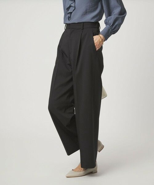 green label relaxing / グリーンレーベル リラクシング スラックス・ドレスパンツ | ［size SHORT/TALLあり］Daily Chic カバー ワイド パンツ | 詳細10