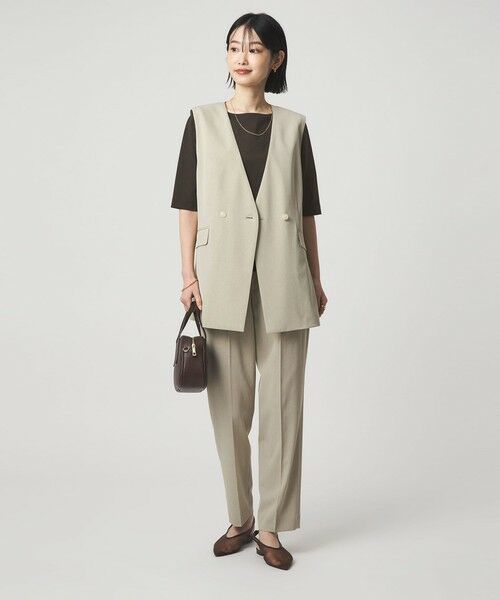 green label relaxing / グリーンレーベル リラクシング カットソー | ボートネック ポンチ プルオーバー カットソー 接触冷感 UVカット | 詳細9